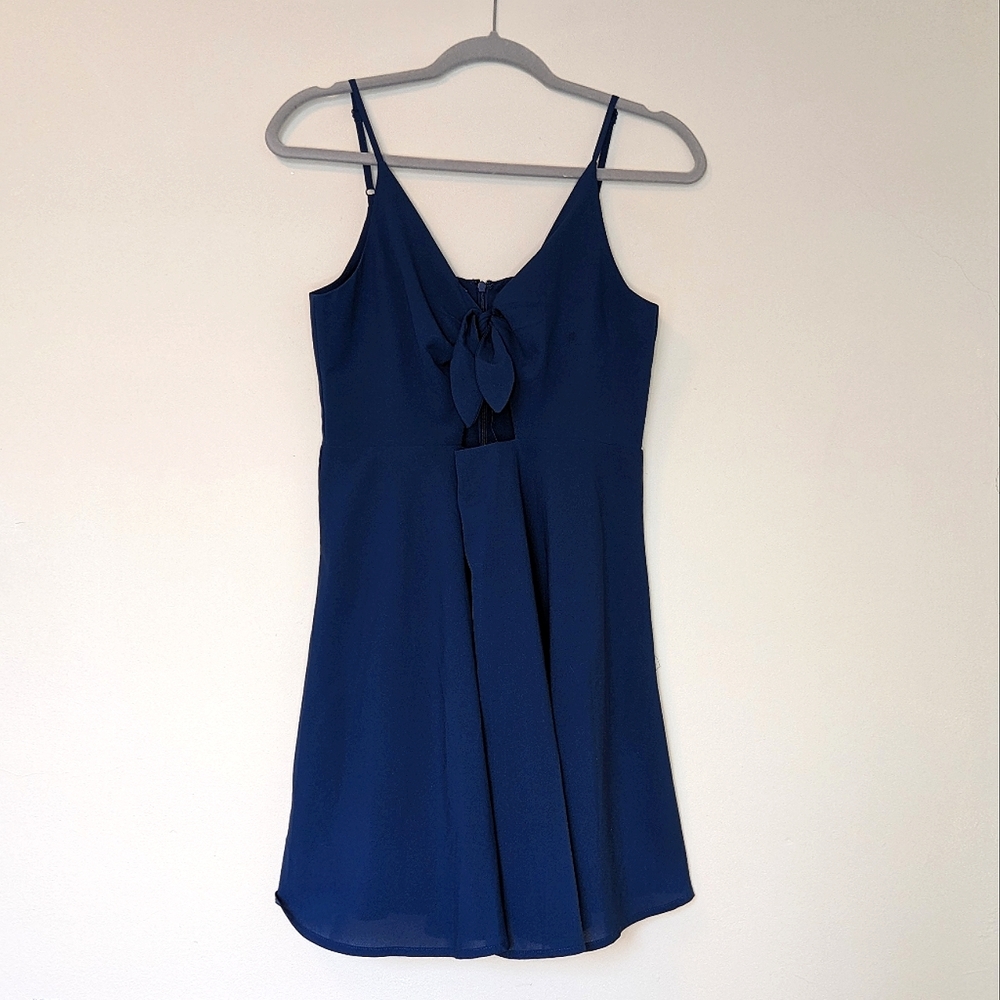 Urban Outfitters Kimchi Blue Tie-Front Fit and Flare Dress